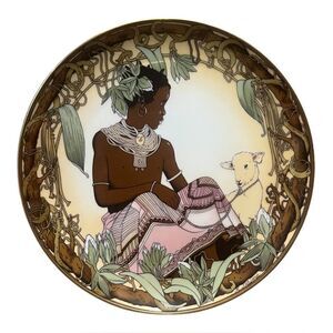 UNICEF Collector Plate Child Of Kenya Plate #3 By Villeroy & Boch Ceramic EUC